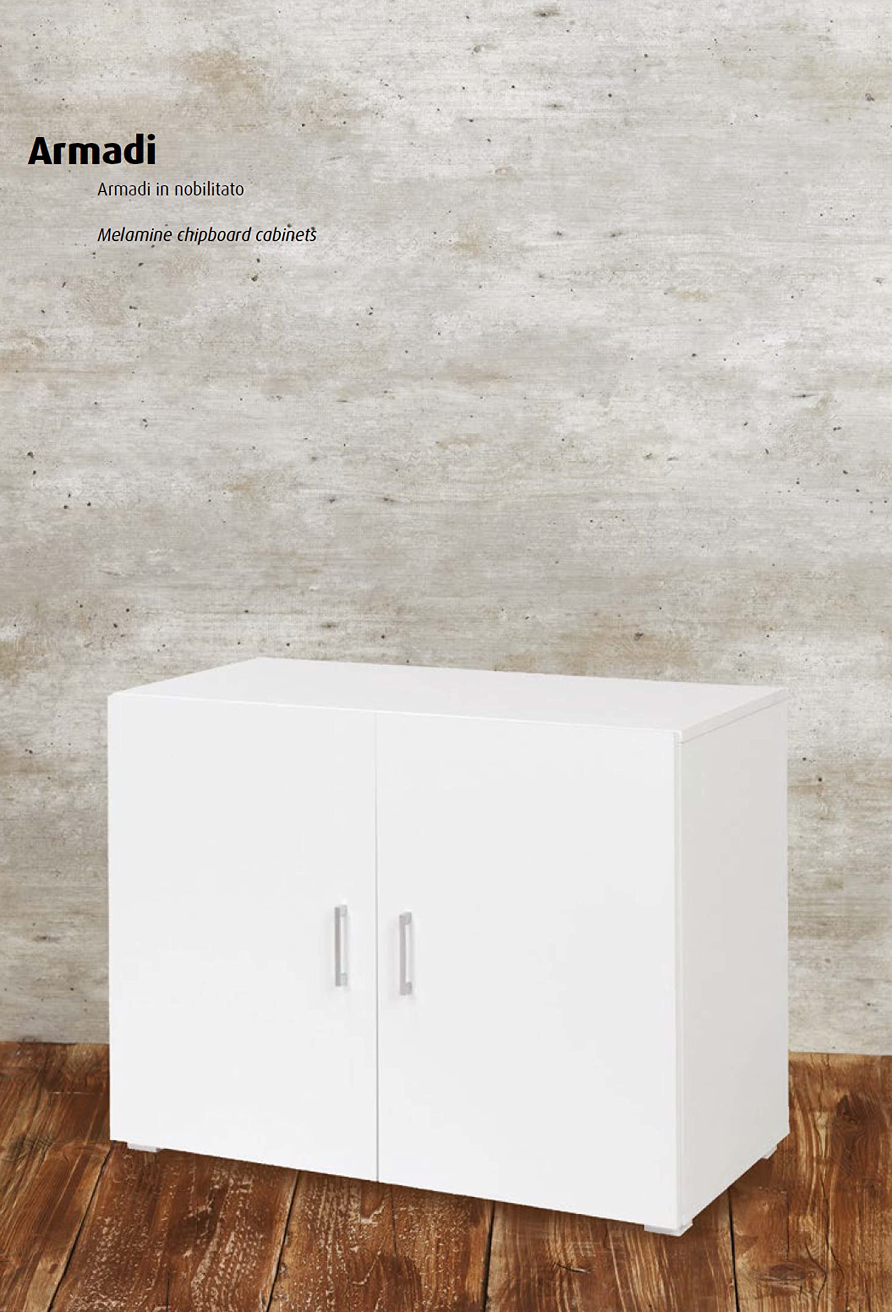 King Collection MOBILE BIANCO A DUE ANTE