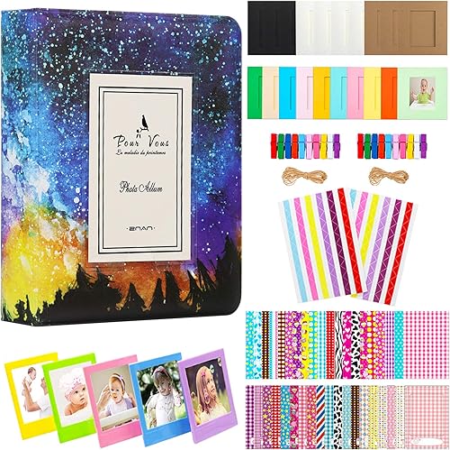 Miniatura 8 de BigTrend - Álbum de películas de papel fotográfico de 2 x 3 pulgadas para cámara Fujifilm Instax Mini, Polaroid Snap, Z2300, cámaras instantáneas