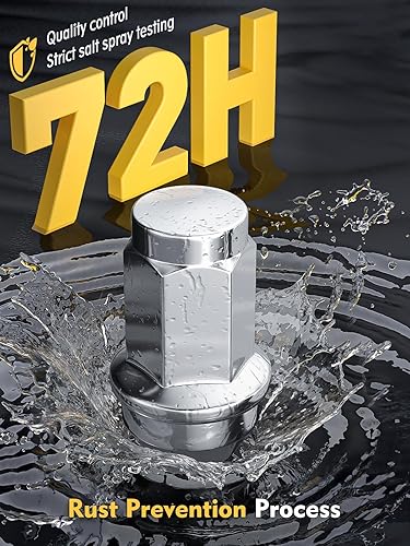 Vista 3 de MIKKUPPA Tuercas de llanta M14x2.0 – Repuesto para ruedas de fábrica Ford F150 Expedition Lincoln Navigator Factory 2003-2014 – 24 tuercas Plateado