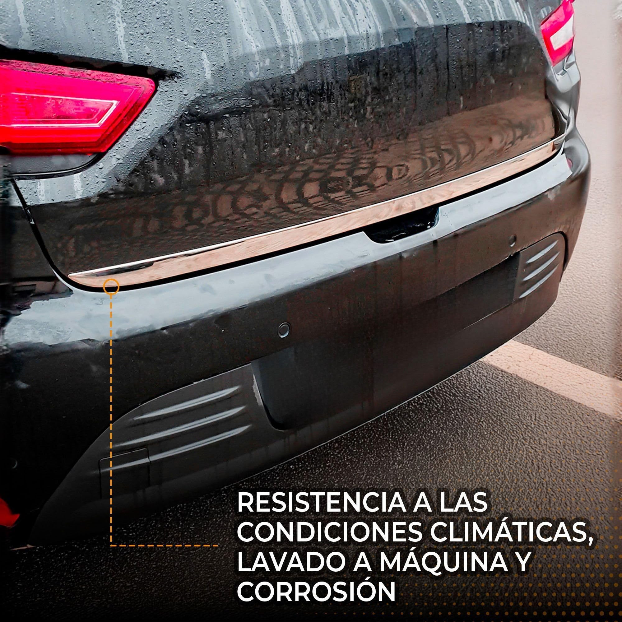 CHROMEMASTER | Moldura para Puerta Trasera del Maletero Compatible con Nissan Qashqai 2014-2021 | Embellecedor del Portón Trasero del Coche Protege la Pintura de Arañazos y Daños