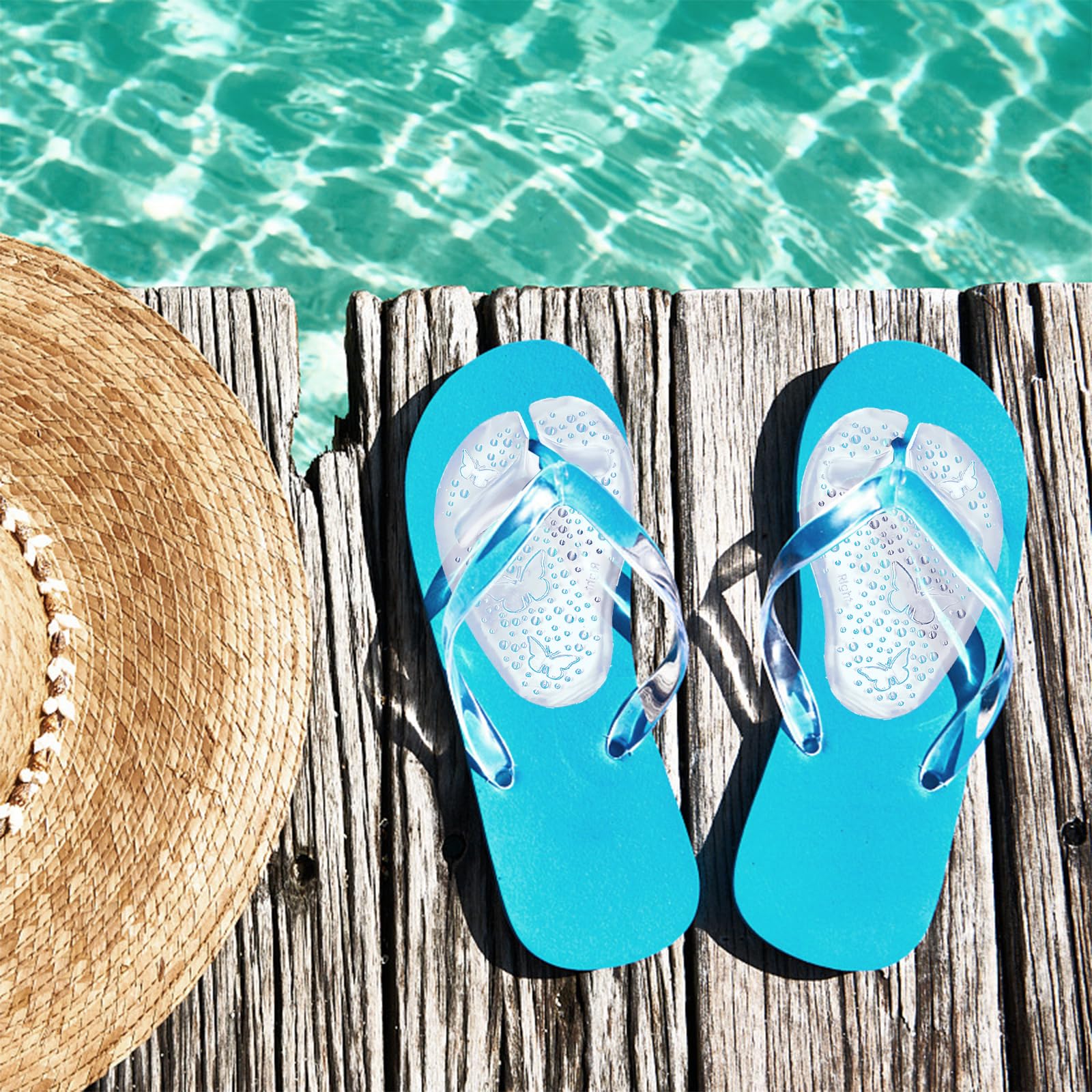 6 Pares Flip Flop Protector De Dedos Silicona Protectores De Sandalias Almohadillas Antideslizantes Para Dedos Aplicable A Flip Flop Protector De Dedos Protecteur D'Orteils Pour Femmes Hommes