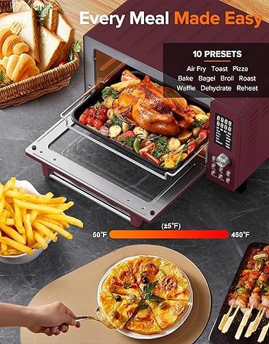 Miniatura 3 de Nuwave Bravo Pro Smart Air Fryer - Combo de horno tostador, funciones 12 en 1 con tecnología más rápida y nítida, 1800 W, 50-450 F, sin PFAS, 21