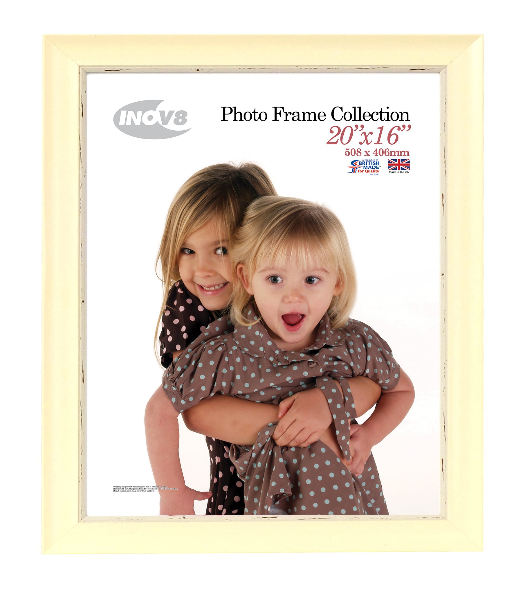 Inov8 Photo Frame, Wash Cream, 20 x 16-Inch