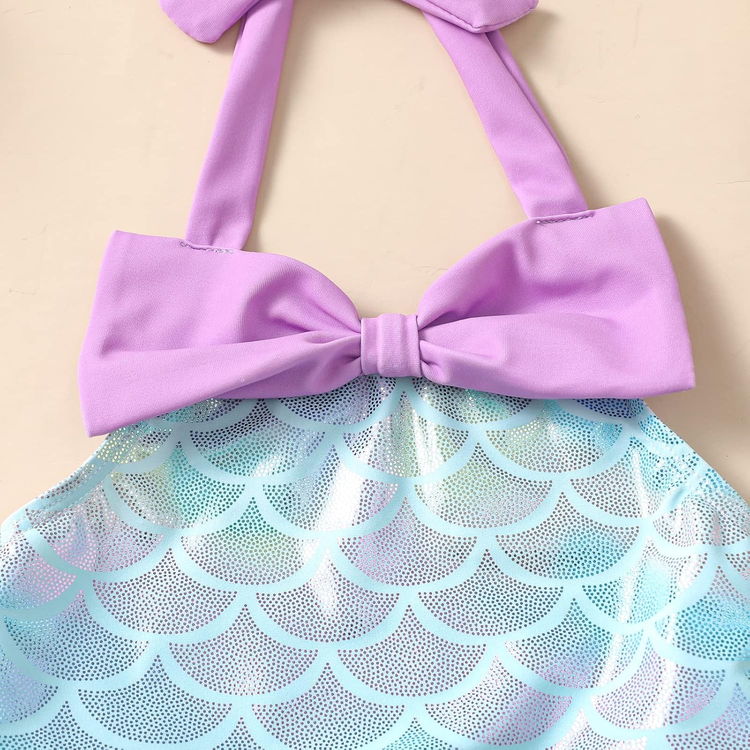 3M-6Y Infant Baby Girls Mermaid Swimwear Toddler Girl Mermaid Tulle Bathing Suit Kids Beach Bikini Outfits - Image 2