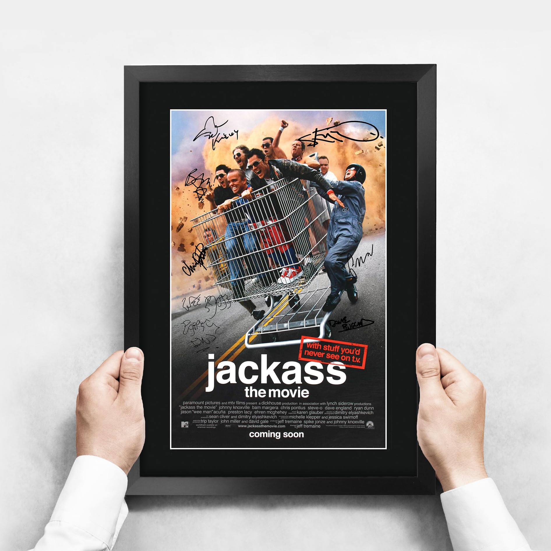 Amazon.com: HWC Trading Jackass 1 Gifts Printed Poster Signed