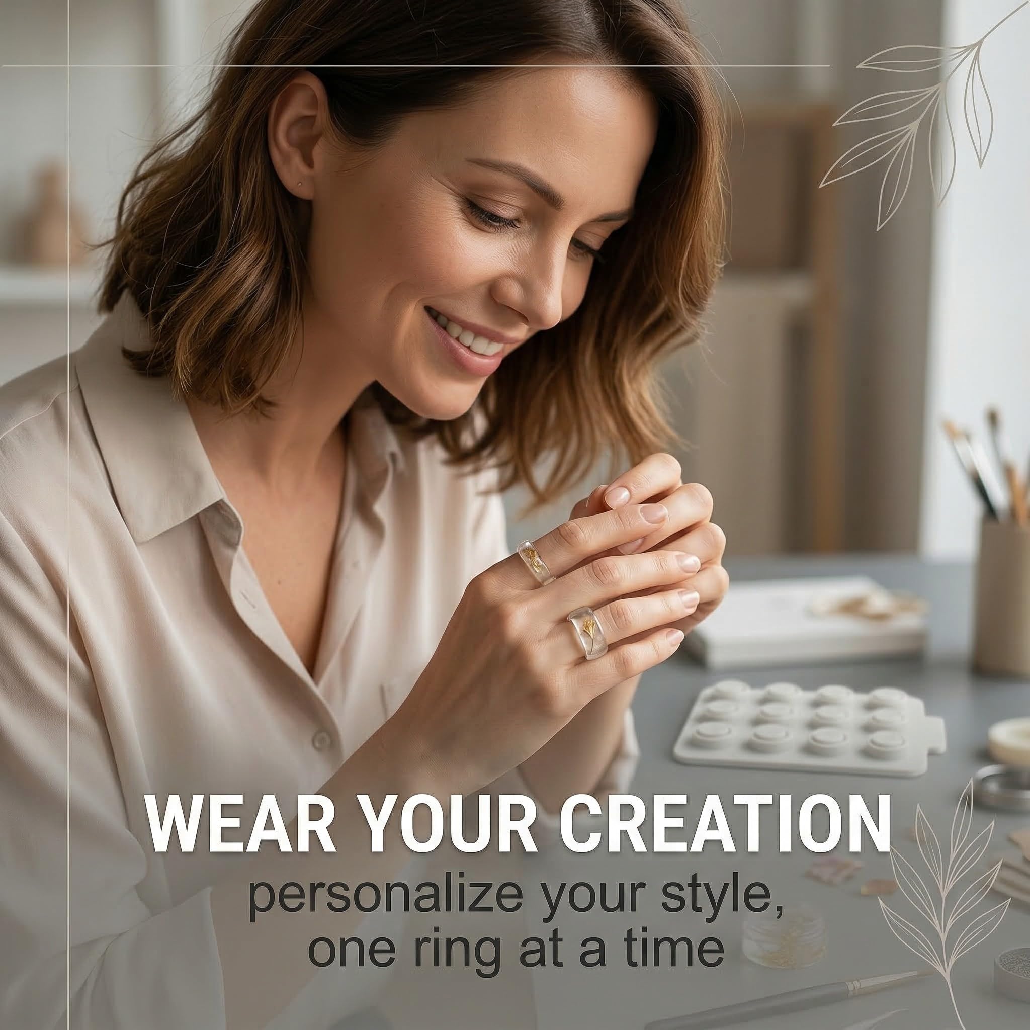 Oura Ring 4 Smart Ring Sizing Kit Sizes 4-15 White