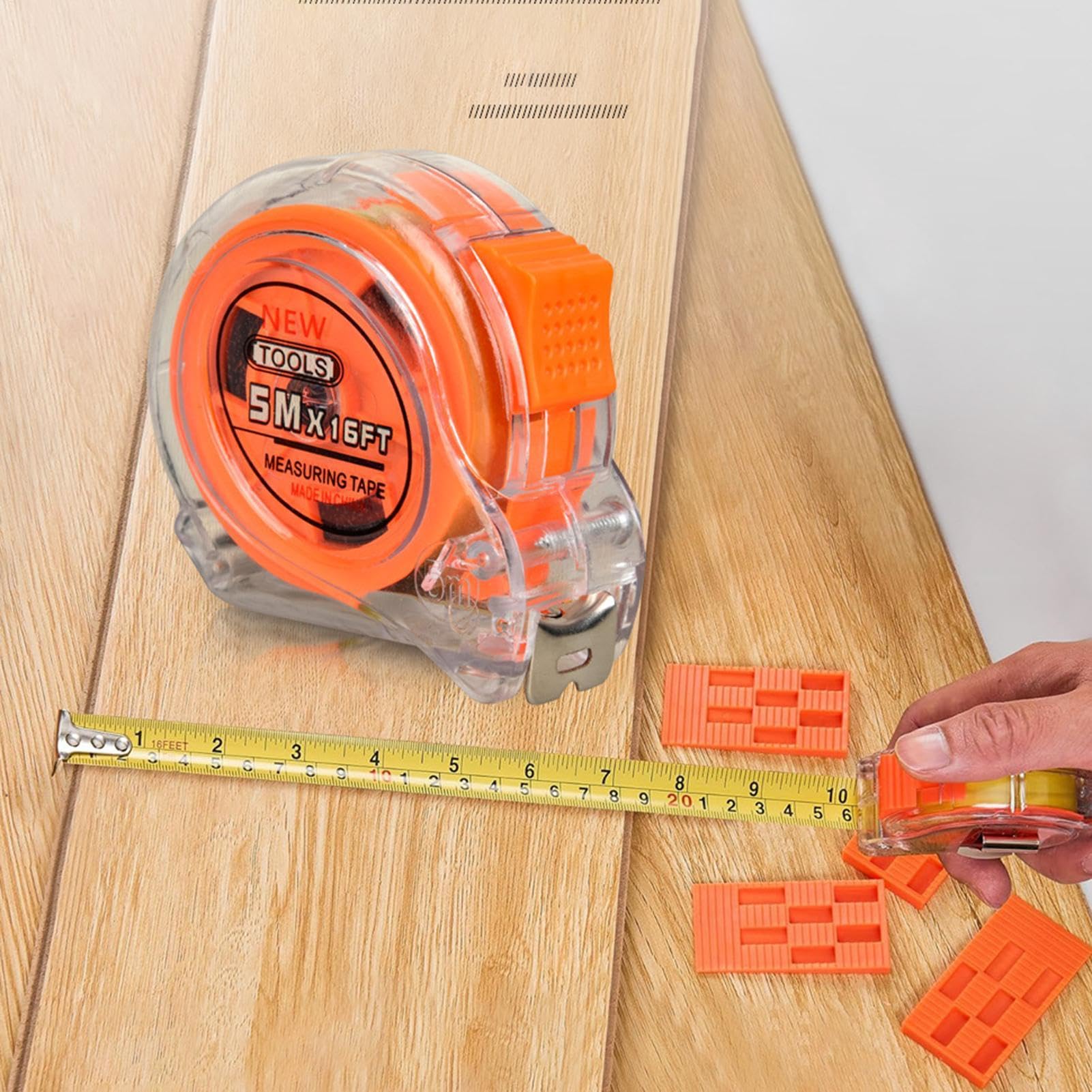 Kit De Instalación De Suelos Juego de Reparación con Mazo | Herramientas de Instalación de Suelos para Taller Hogar Rodapié Tabla Proyecto Preparación Subsuelo Subbase Madera Dura