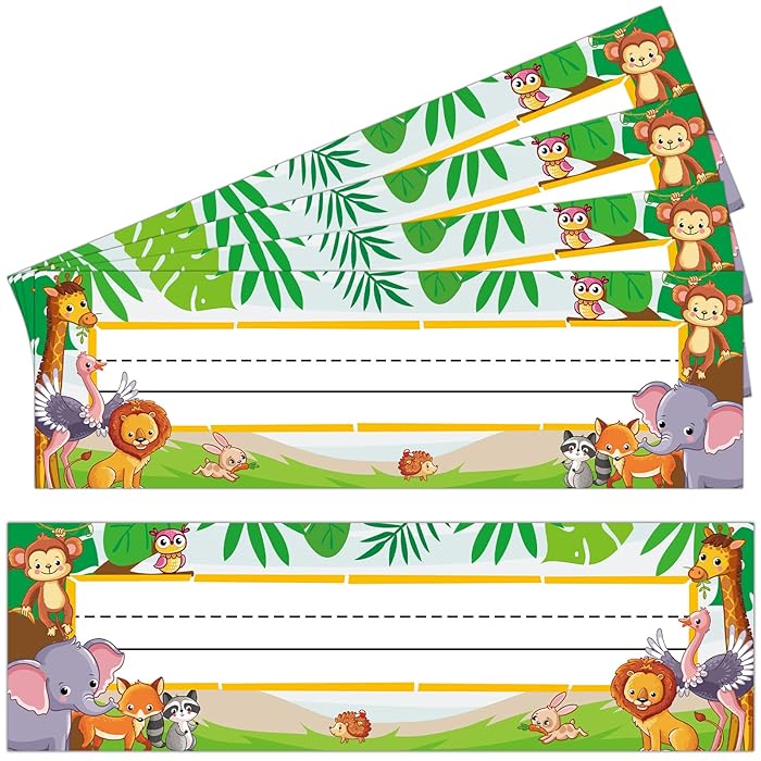 Buy 50 Pcs Desk Name Tags Classroom Nameplates for Student Desks and