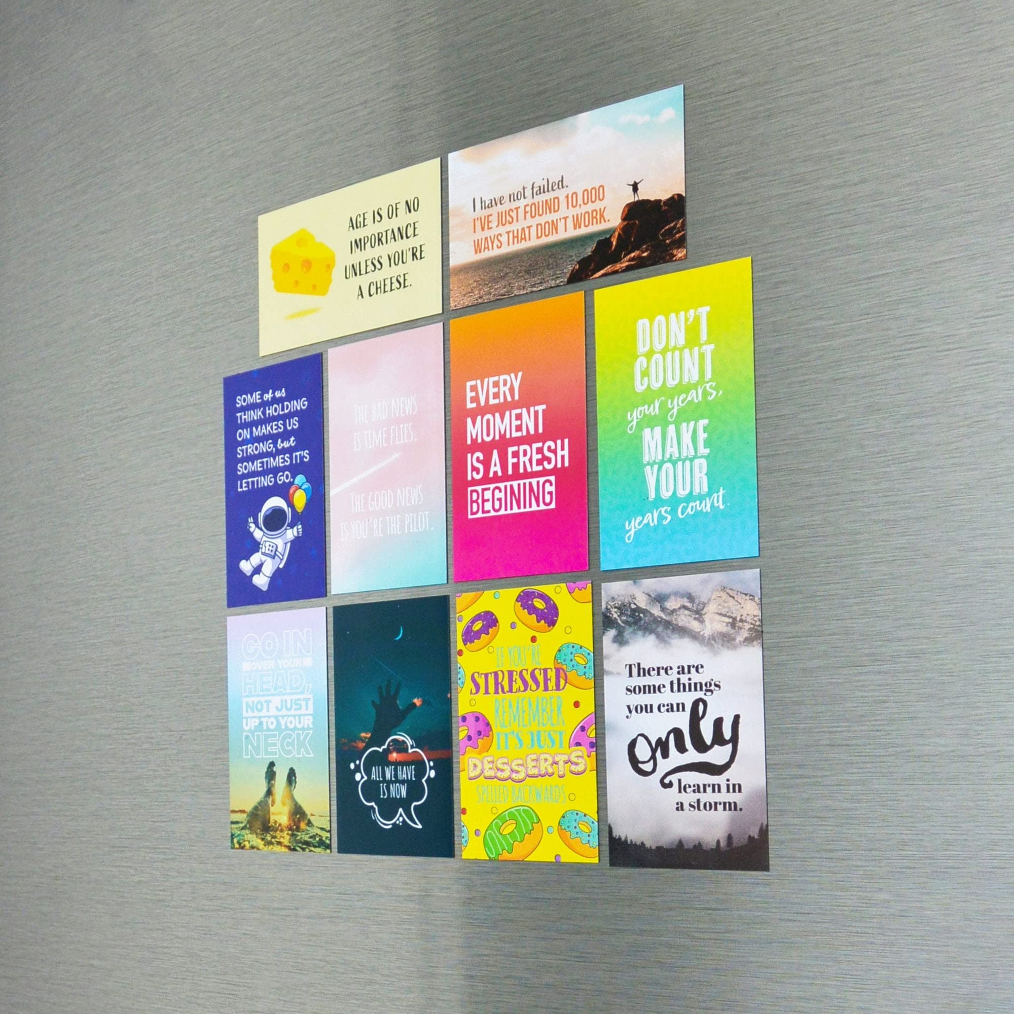 Inspiring and Motivational Quote Fridge Magnets for Fridge Whiteboard, Classroom, Locker or Office - 10 Pack - Image 3