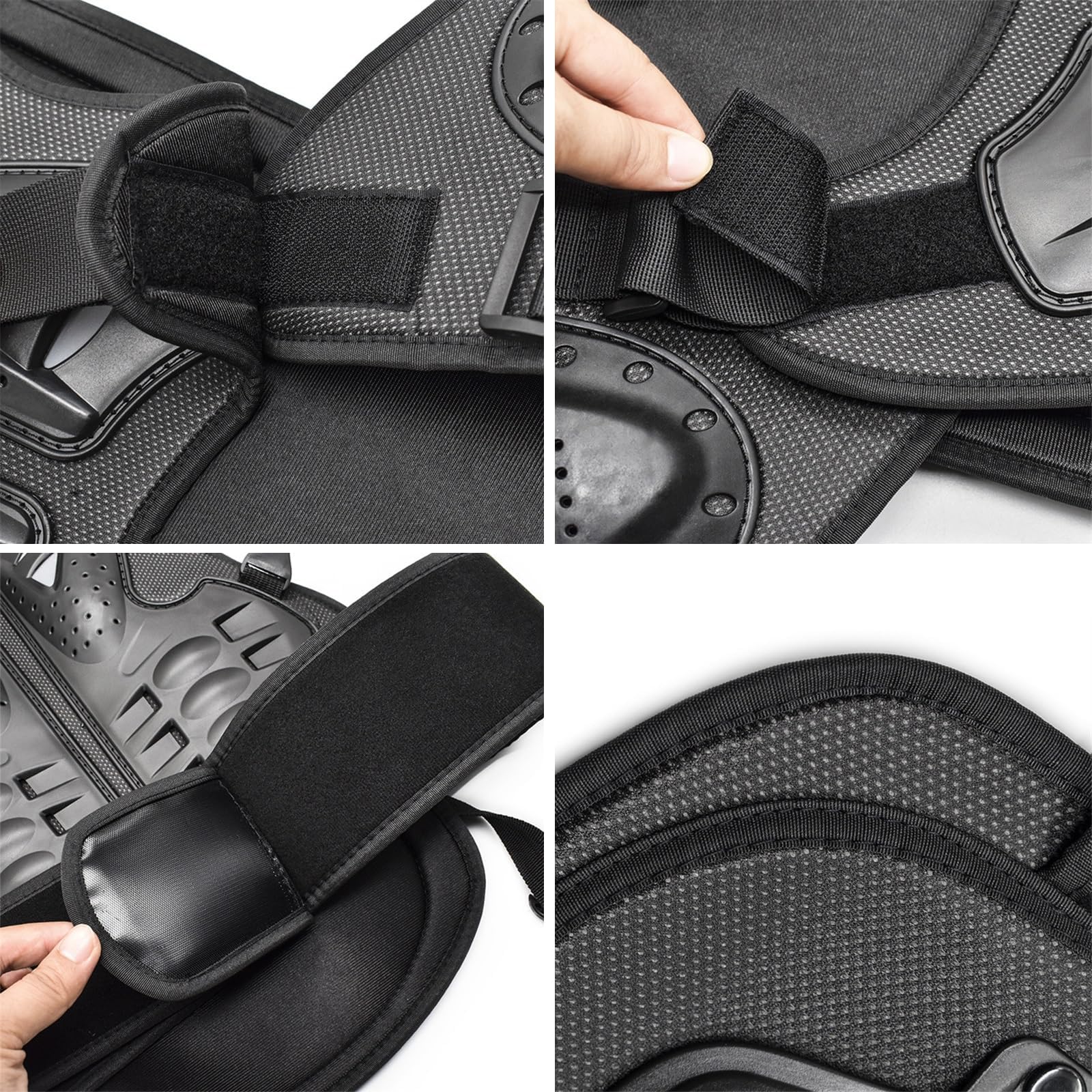 Gilet Protettivo Moto Per Adulti Con Protezione Torace Paraschiena Flessibile E Protezioni Spalle Traspirante Per Mountain Bike BMX Sci Skateboard Moto