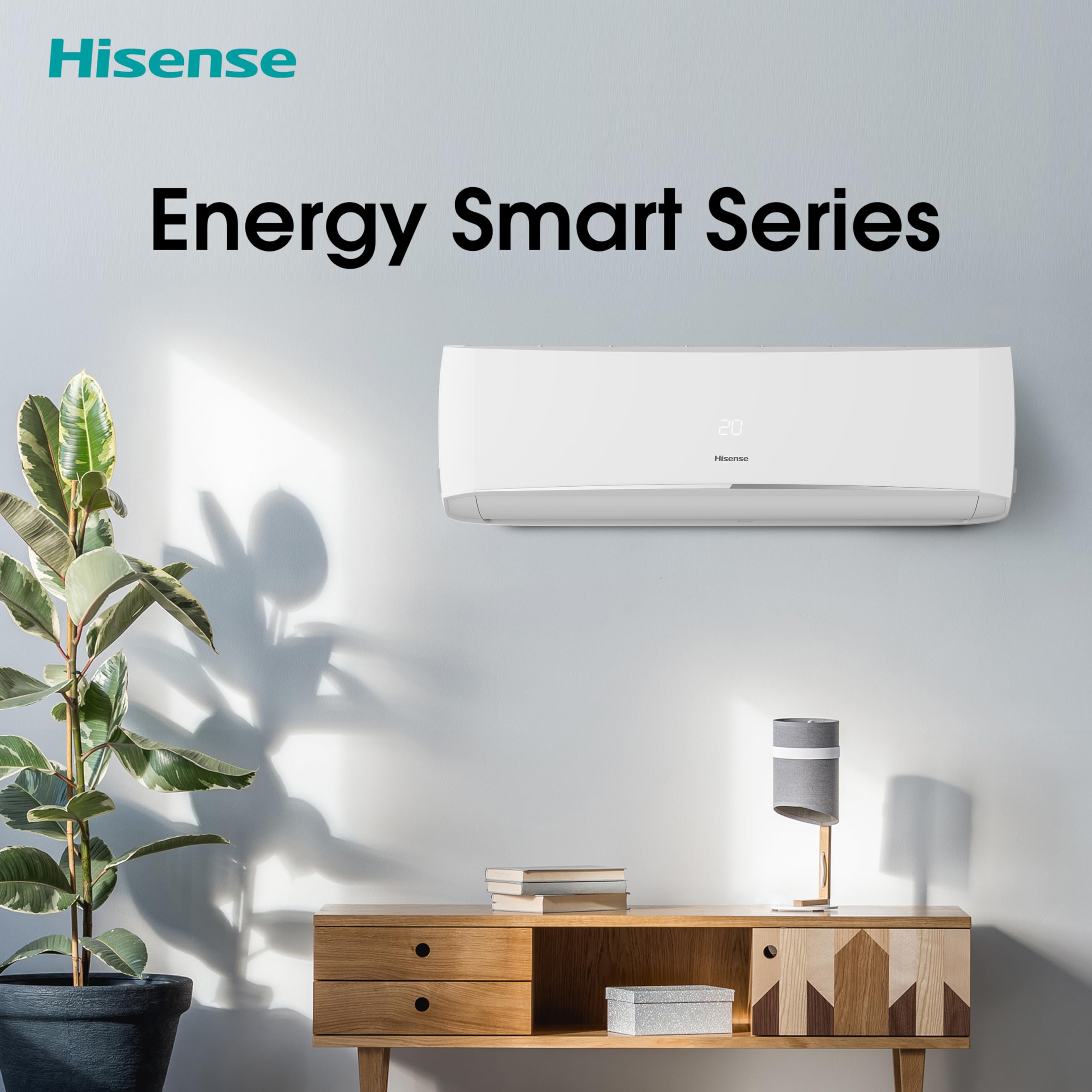 Hisense,Climatizzatore fisso Halo CBYR0906G,Monosplit 9000BTU,Raffrescamento e Riscaldamento(2.6Kw/2.7Kw),Timer 24h, Telecomando[Classe energetica A++/A+], Solo Unità Interna, No Unità Esterna