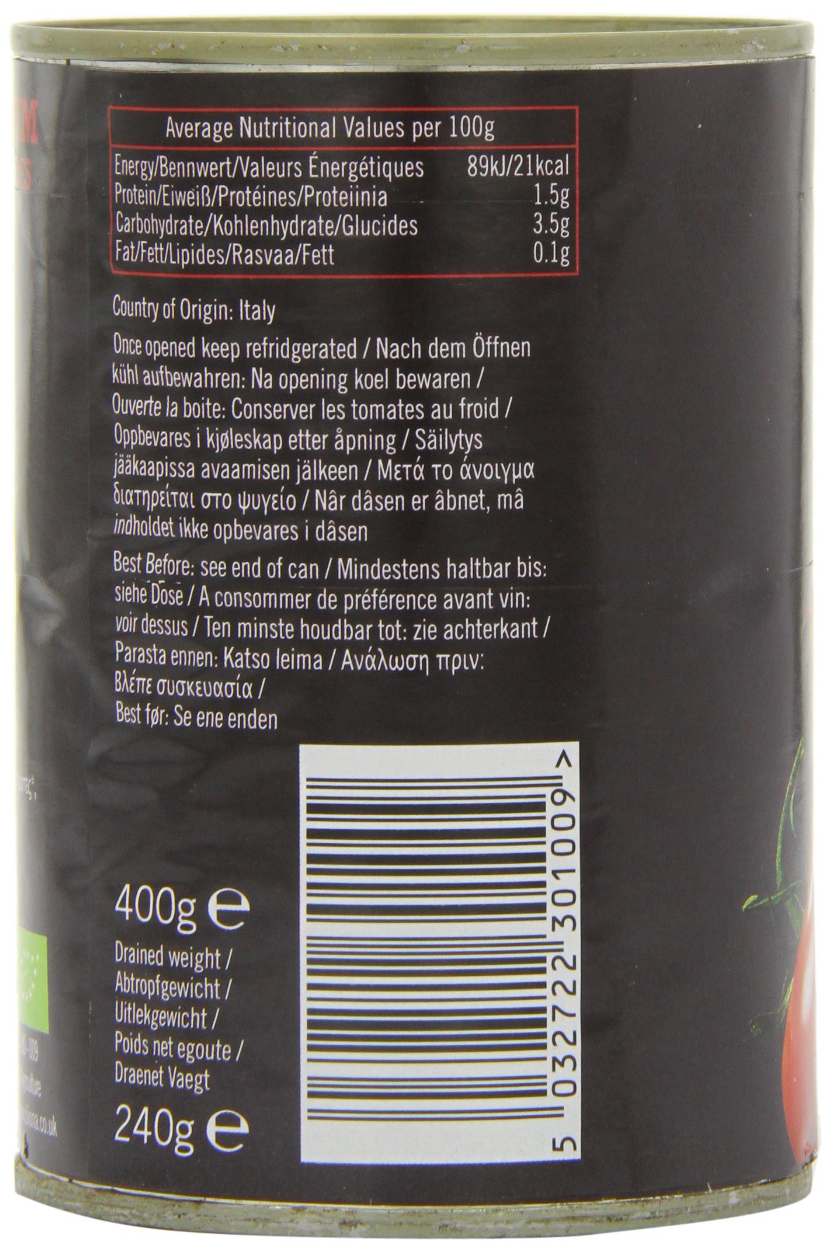 Tomaten aus biologischem Anbau, 400 g, 6 Stück