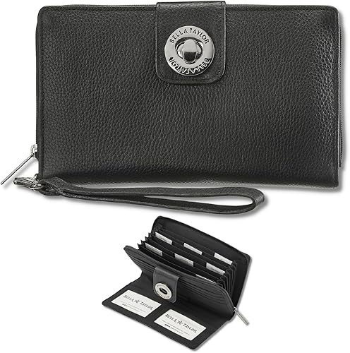 Bella Taylor Cartera con sistema de efectivo RFID para presupuestos de sobres de efectivo Cartera de presupuesto organizadora de dinero Cartera de