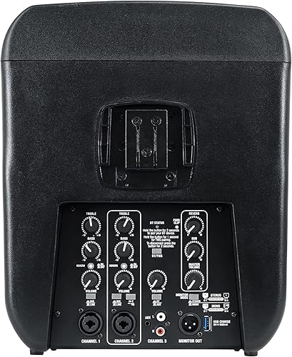 Miniatura 6 de Rockville Titan Portable Array - Sistema de altavoces PA DJ de 1200 W con subwoofer, Bluetooth 5.0, batería recargable, mezclador integrado, para