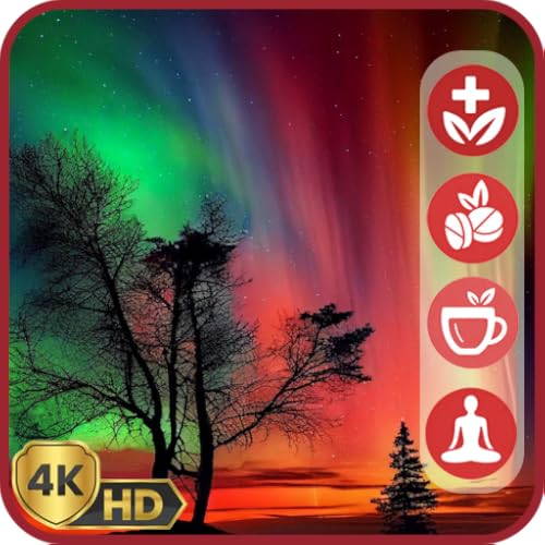 オーロラ音楽アプリ-火のテレビのためのリラックスしたメロディーと美しい空のビジュアル