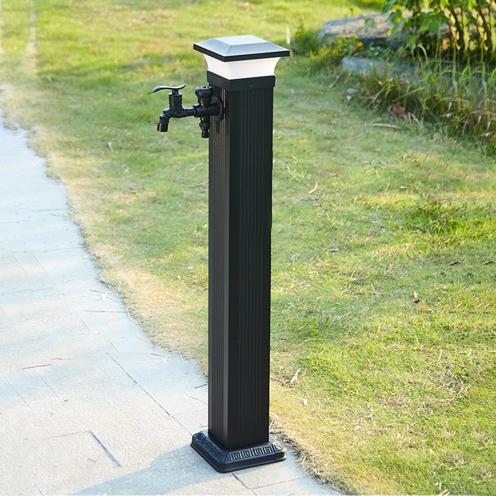 MESCXTY Freestanding Garden Water Column Outdoor Vertical Square for Irrigation/Washing(23.6in)