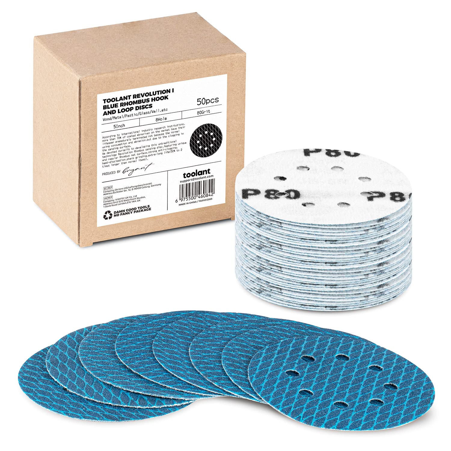 Diamond Sanding Discs - 50 Pack, Faster & Longer Lasting -7