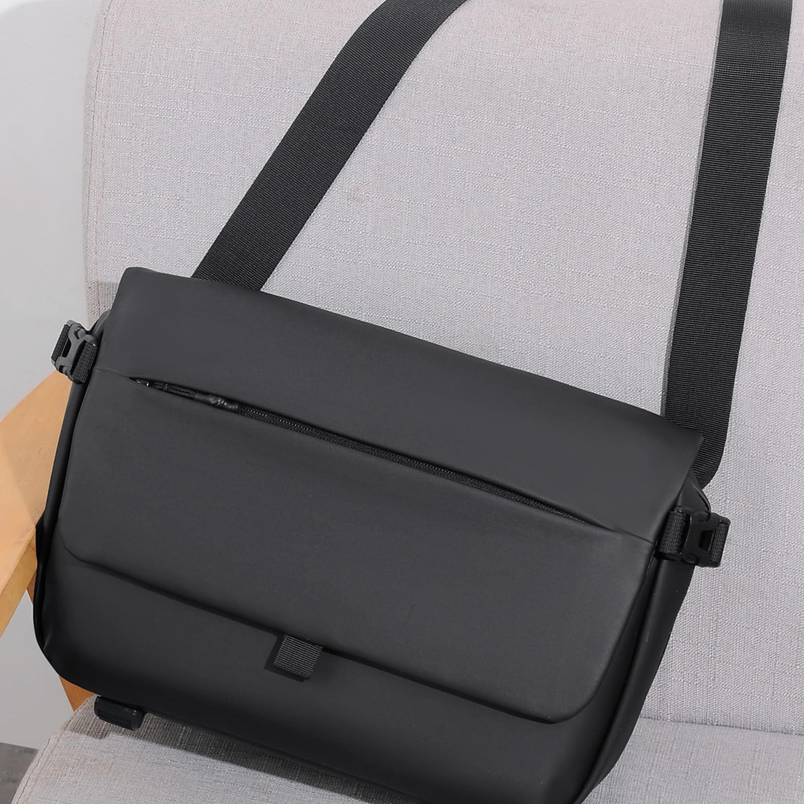 Borsa a tracolla per bici con patta di accesso rapido, borsa a tracolla casual per pendolari zaino per pendolari zaino per pendolari