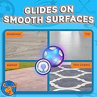 Vista 6 de Let Loose Moose Hockey & Hover - Juego de pelota de fútbol para interiores 3 en 1 para niños de 4 a 6, 6 a 8 y 8 a 12 años, juego de hockey y fútbol