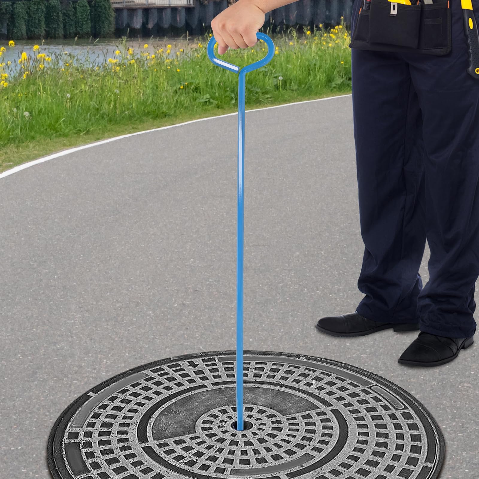 Uniwersalny hak do podnoszenia z sześciokątnej stali stopowej | Sześciokątna stal stopowa, ergonomiczny, antypoślizgowy uchwyt, nośność 200 kg