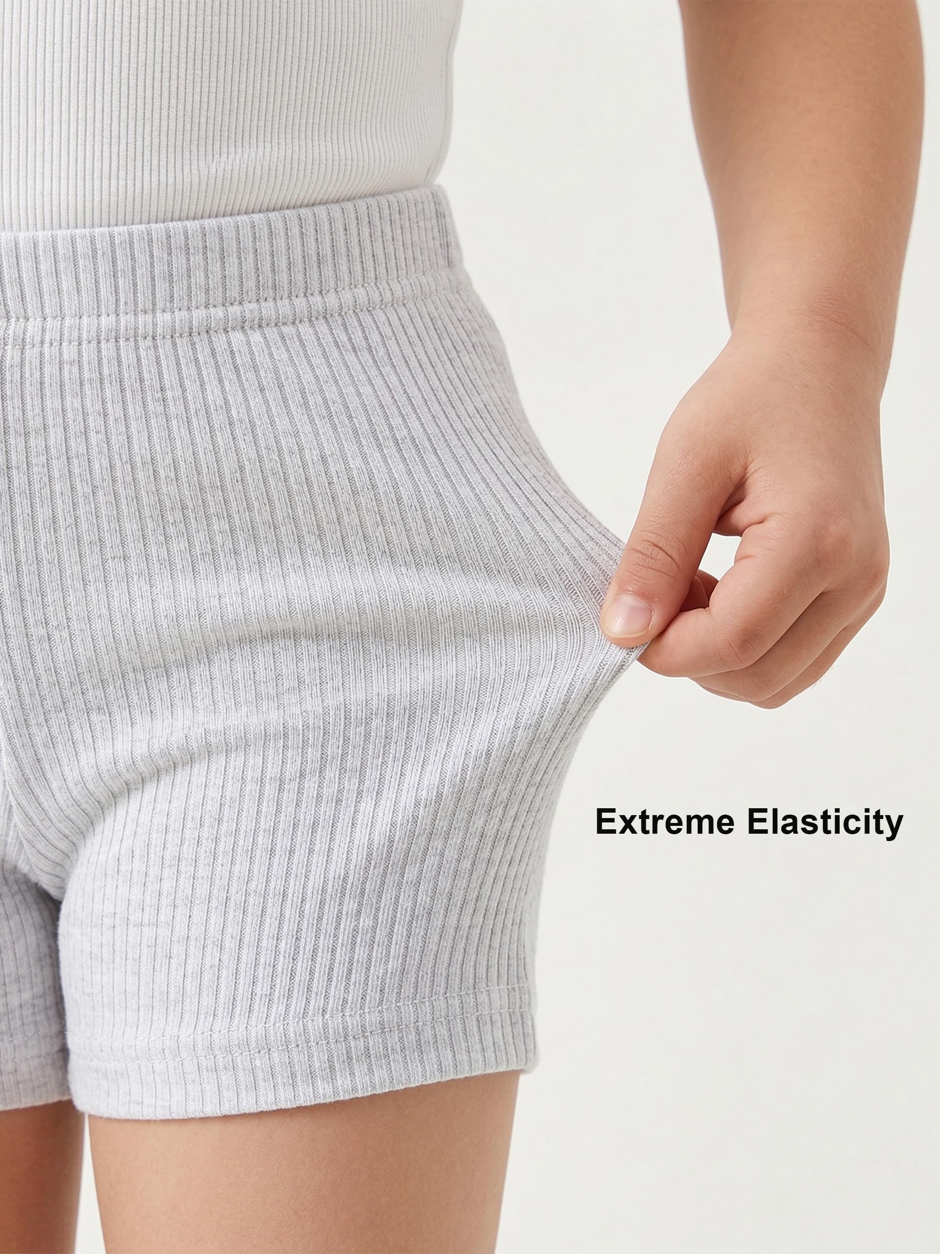 Bumeex Girls Bike Shorts Cartwheel Biker 6 Pack Spring Summer Clothes Safety Shorts Under Dress Dance Age 2-12 - 5