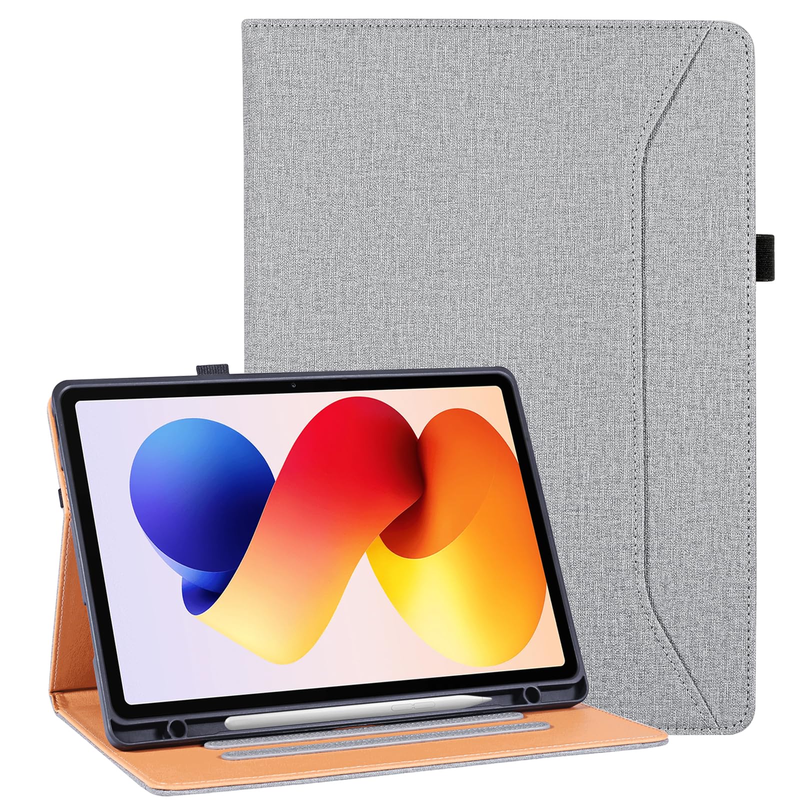 Etui do Redmi Pad 2 Pro z uchwytem na długopis, odporne na uderzenia, etui do Xiaomi Redmi Pad 2 Pro 5G 12,1 cala, szare