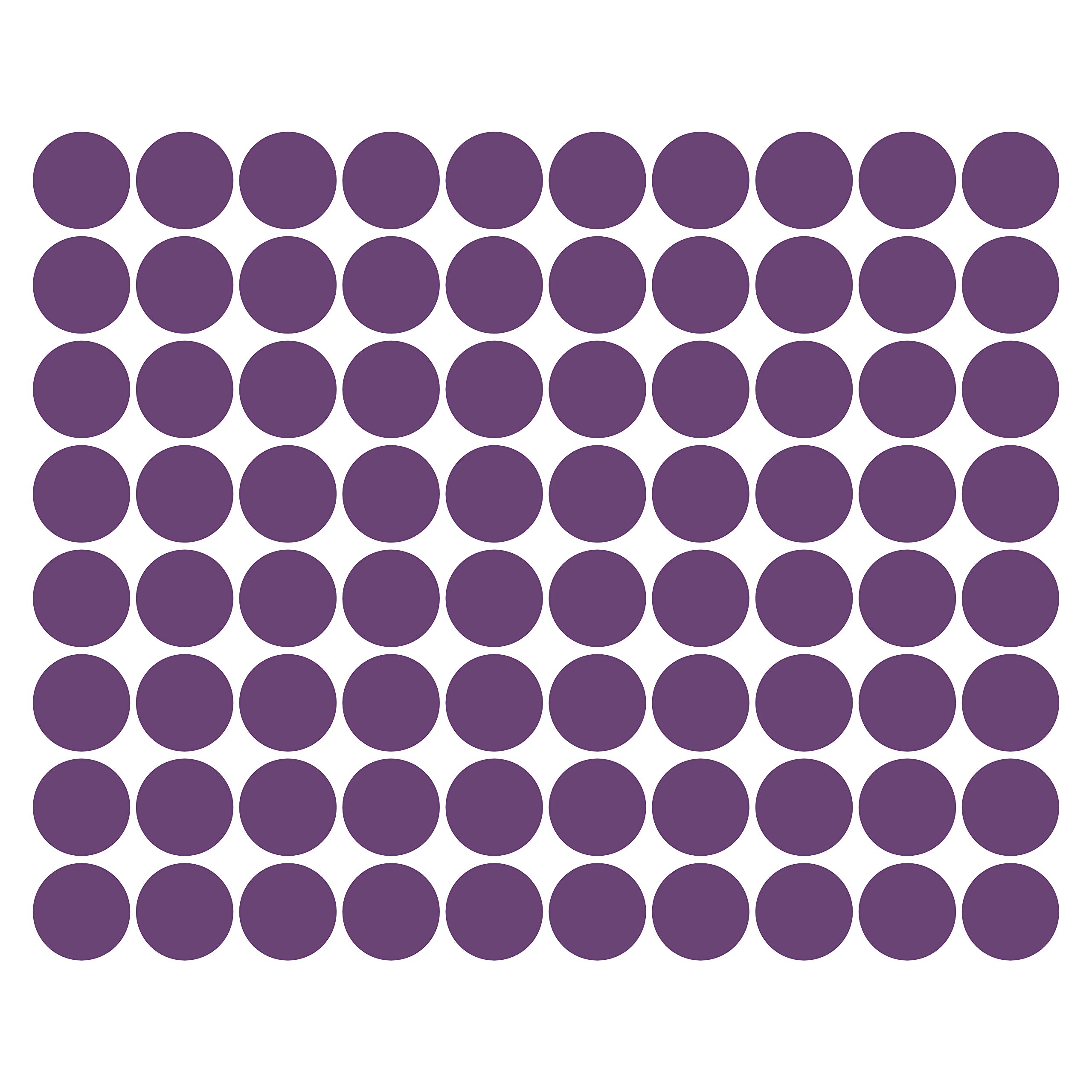 LiteMark Small Size Stickers, Removable Vinyl Dots, Matte Finish Circle Stickers, Round Decals for Classroom Floor Spots, Tables, Playroom Wall, and