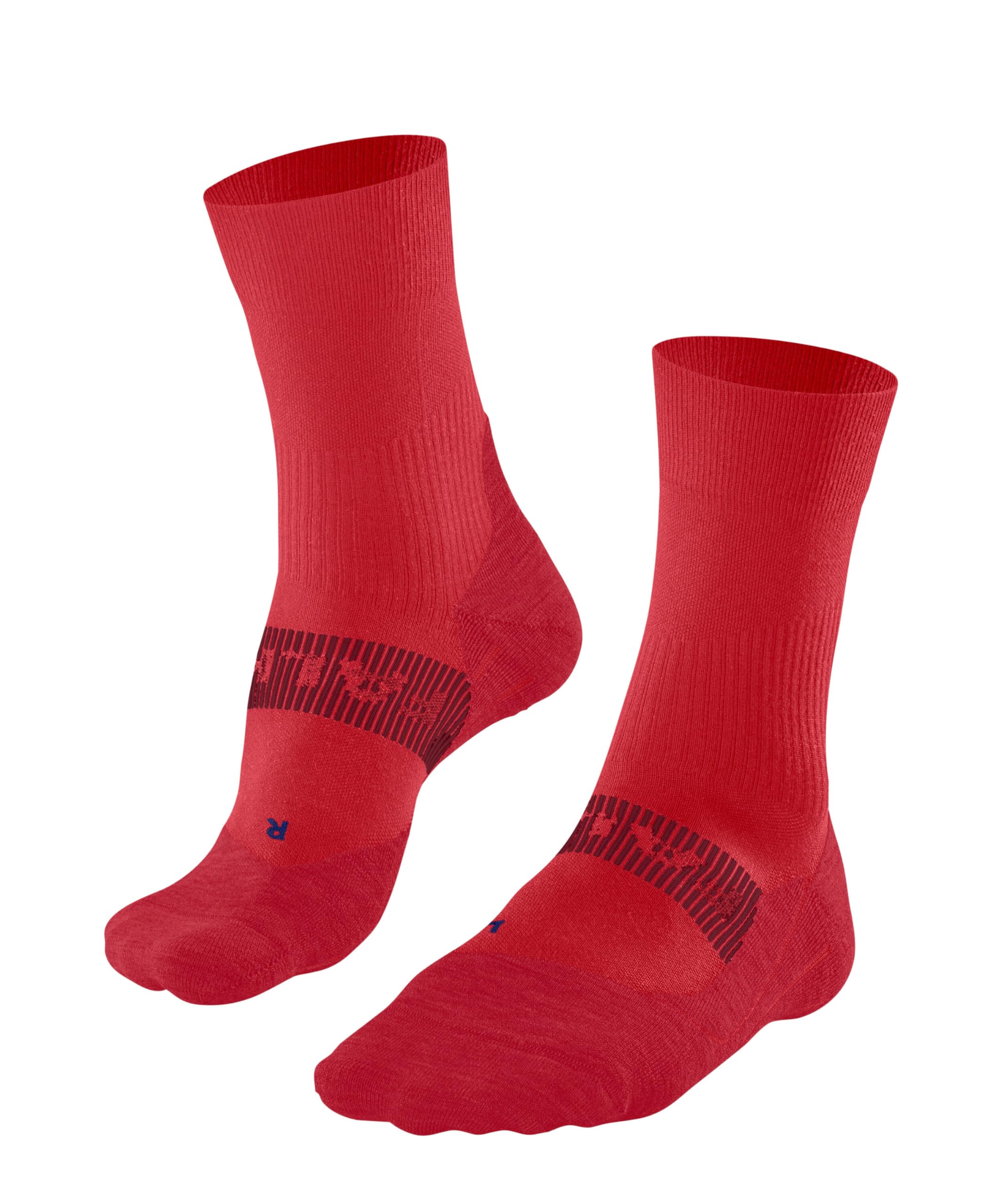 FALKE Women's RU4 Endurance Cool W So Functional Yarn Anti-Blister Running Socks 1 Pair, Red Big 8178, 7-8