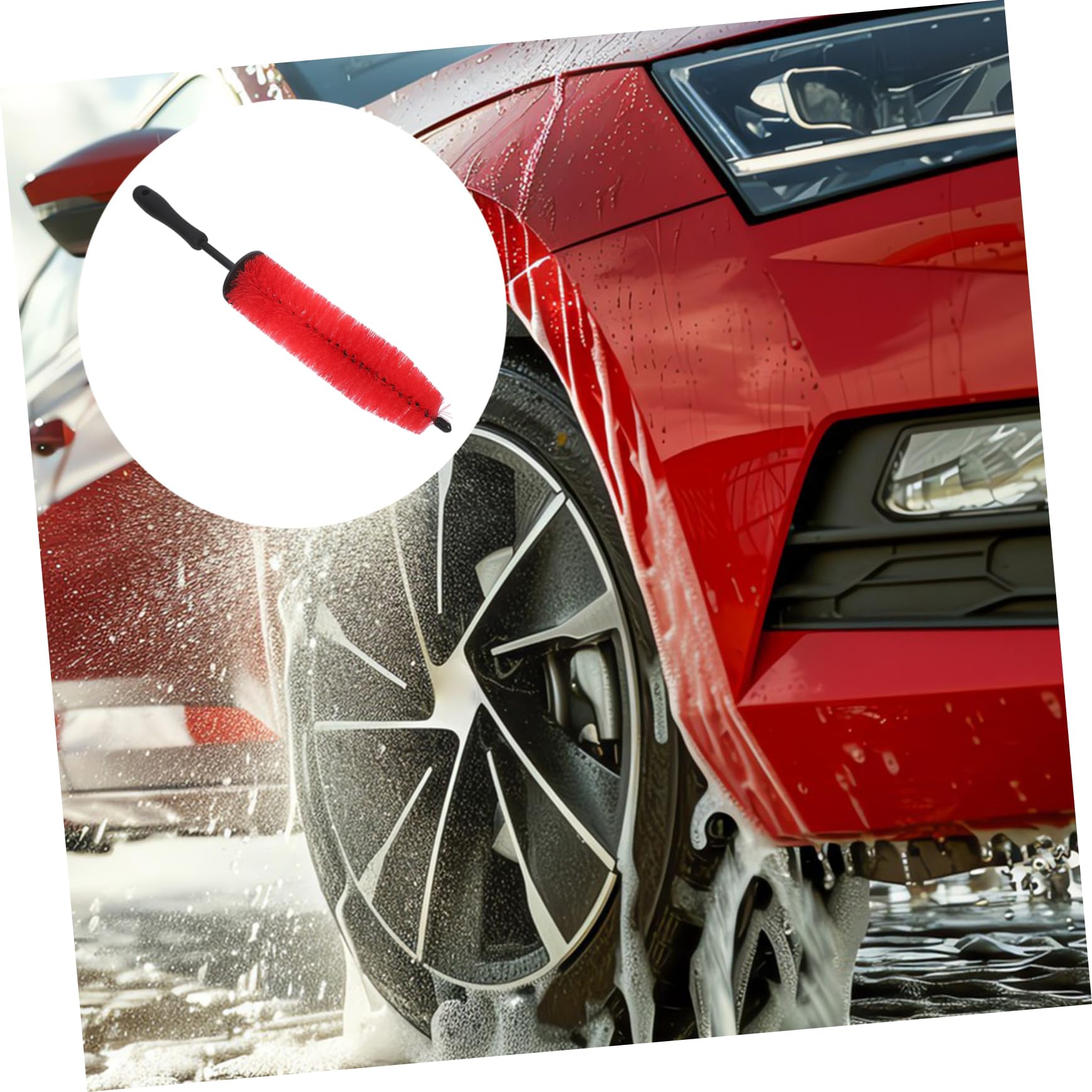 iplusmile 4stücke Car Wheel Rim Brush Ergonomische Felgenbürste Für Gründliche Auto-Reinigung Vielseitig Einsetzbar Für Felgen Und Detailbereiche Komfortabler Griff Für Effektive