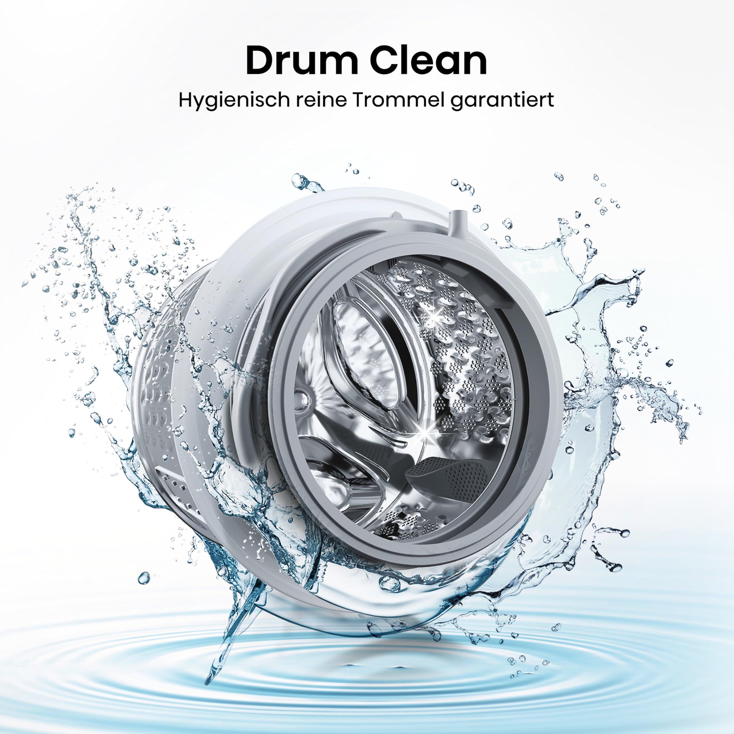Hisense WF1Q8041BW Waschmaschine 8KG 1400 U/Min 15 Programme Dampffunktion A Energieklasse Weiß