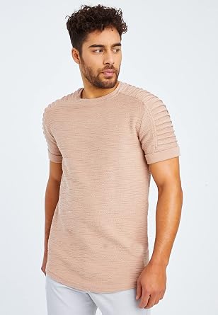 Leif Nelson Men's Modern Stylish Basic T-Shirt Crew Neck Shortsleeve Pullover Hoodie Sweater Jacket Slim Fit LN6325