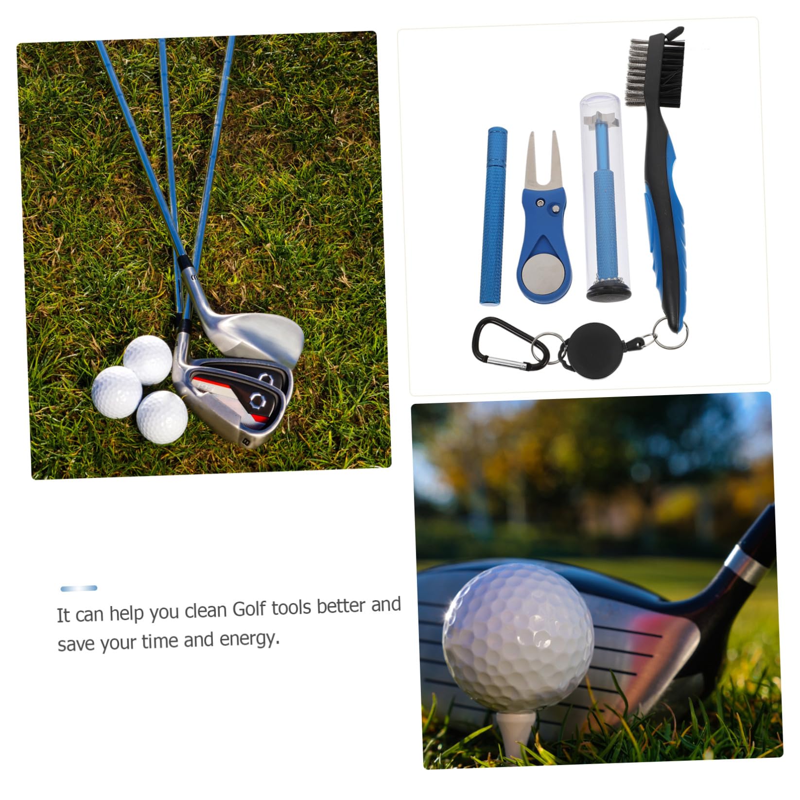 Yardwe Golfreinigung Draht Golf-Tool Rillenreiniger für Golfschlägerbürsten aus golfschläger bürste Golf Reinigungswerkzeug Golf-Reinigungswerkzeuge Reinigungsmittel ABS-Kunststoff