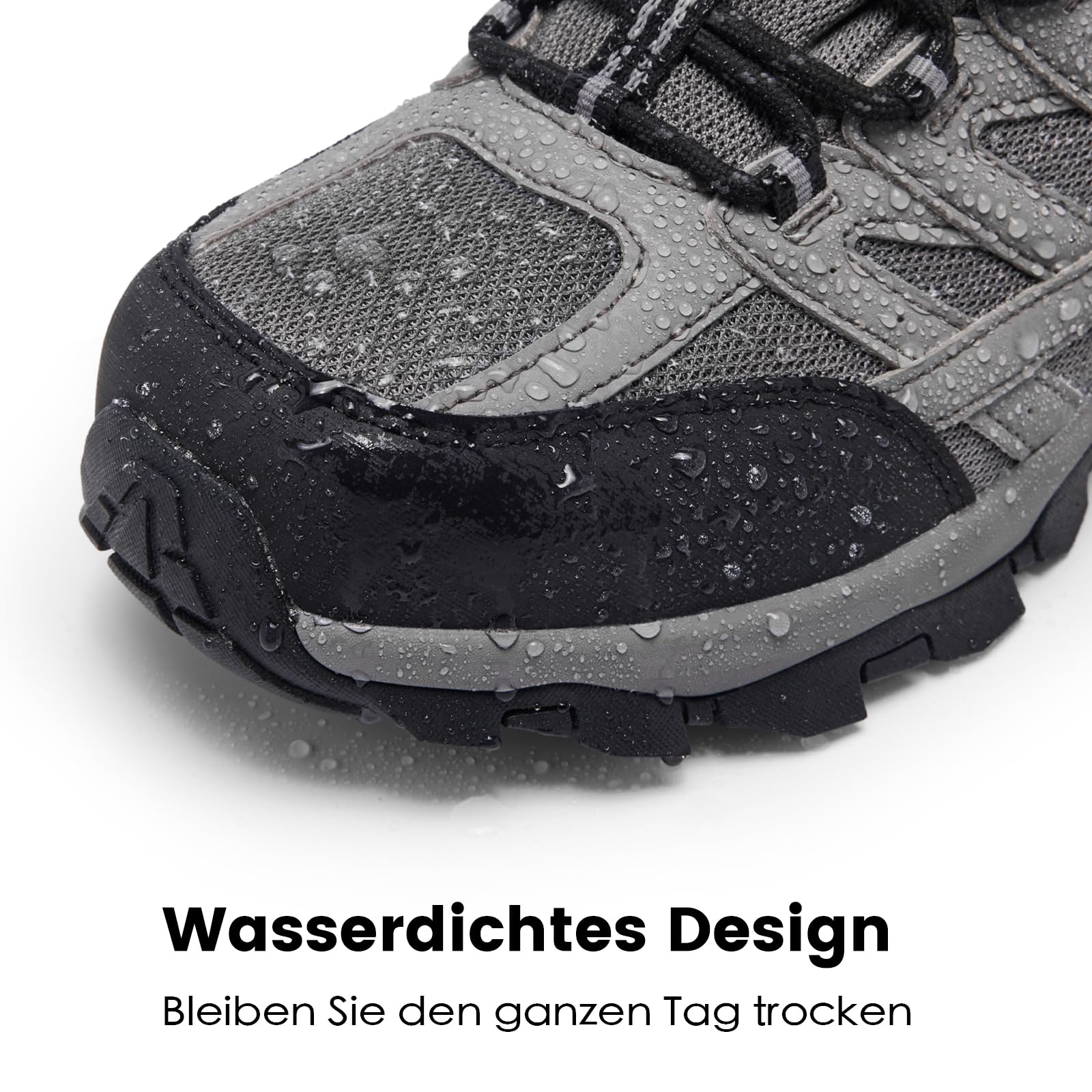 SHULOOK Herren Wanderschuhe Wasserdicht Leichte rutschfest Trekkingschuhe Outdoorschuhe