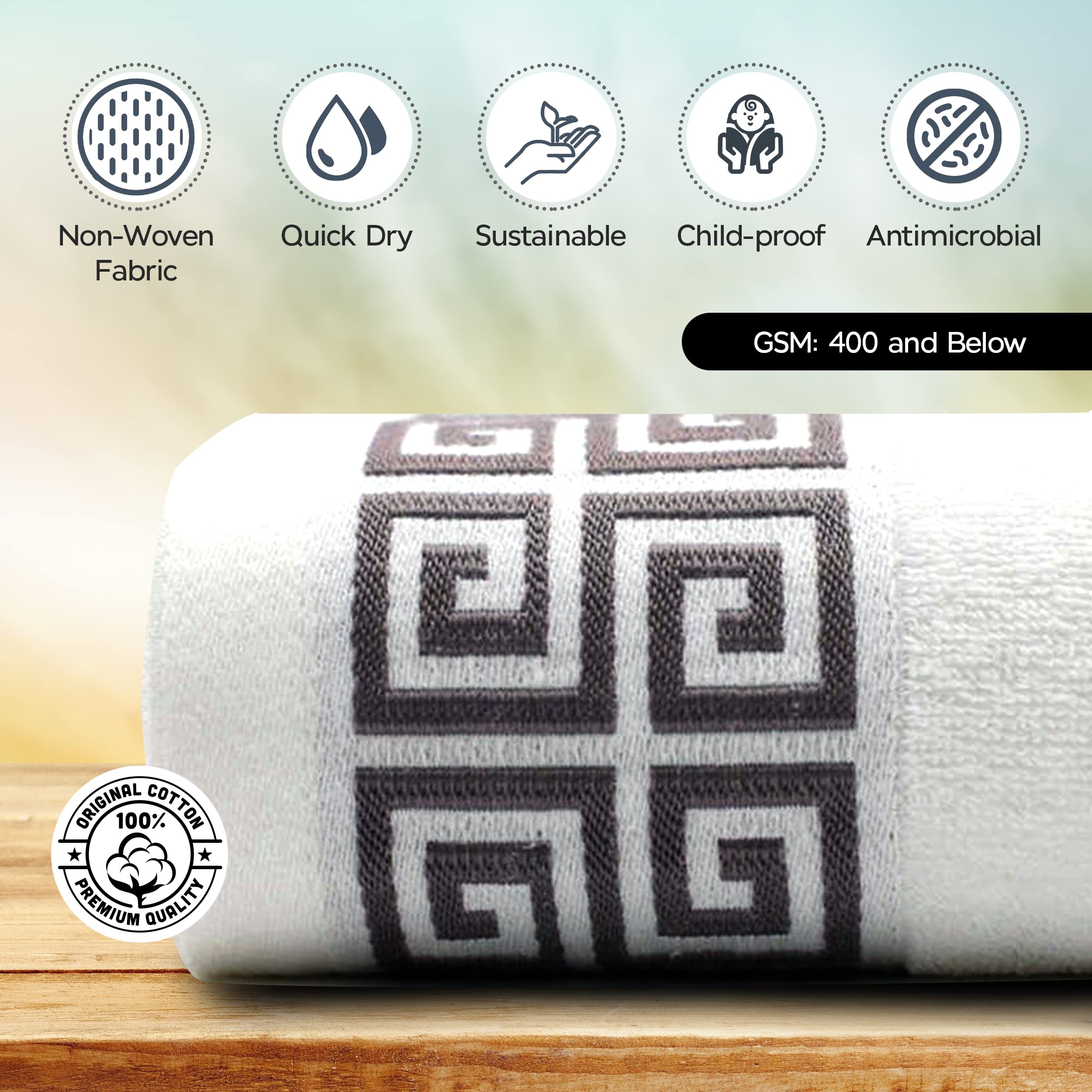 RODA Towel Set, 3 pezzi e 1 regalo Asciugamani bagno 100% cotone, Set bagno completo 1 Telo 2 Asciugamani viso. In regalo un asciugamano monouso gift, Lavette bagno