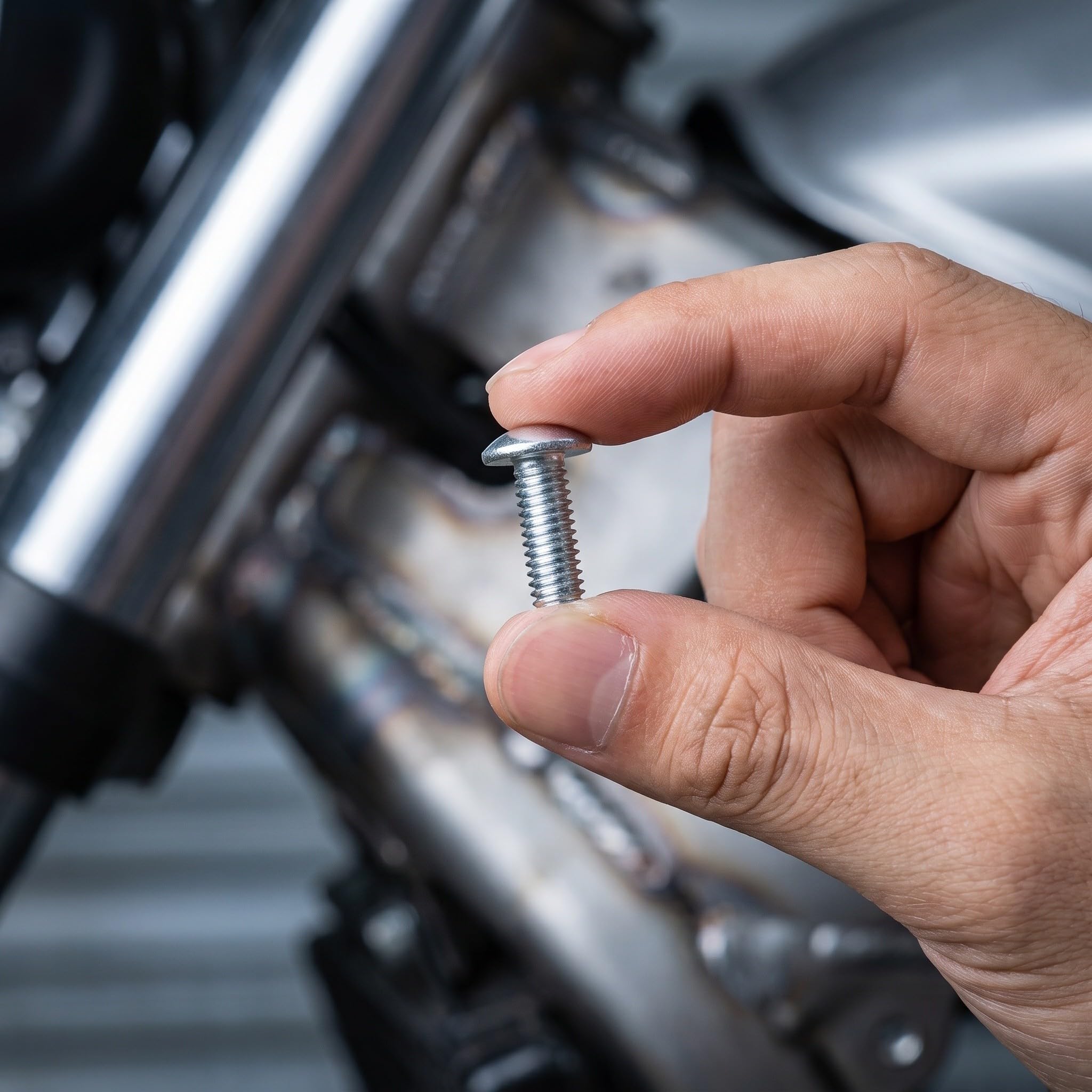 OSALADI Zestaw 195 śrub do owiewek motocyklowych i klipsów mocujących