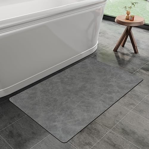 Miniatura 39 de Alfombra de Baño, Goma Antideslizante de Secado Rápido Absorbente Alfombras de Baño Delgadas que Caben Debajo de la Puerta Alfombras de Piso de