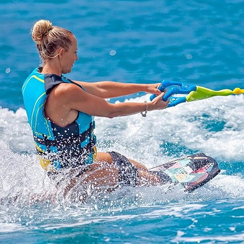 Miniatura 4 de ZUP Rodillera con correa acolchada ajustable con cómoda almohadilla de espuma EVA, ideal para deportes acuáticos y rodillas, 50 x 20 pulgadas retro