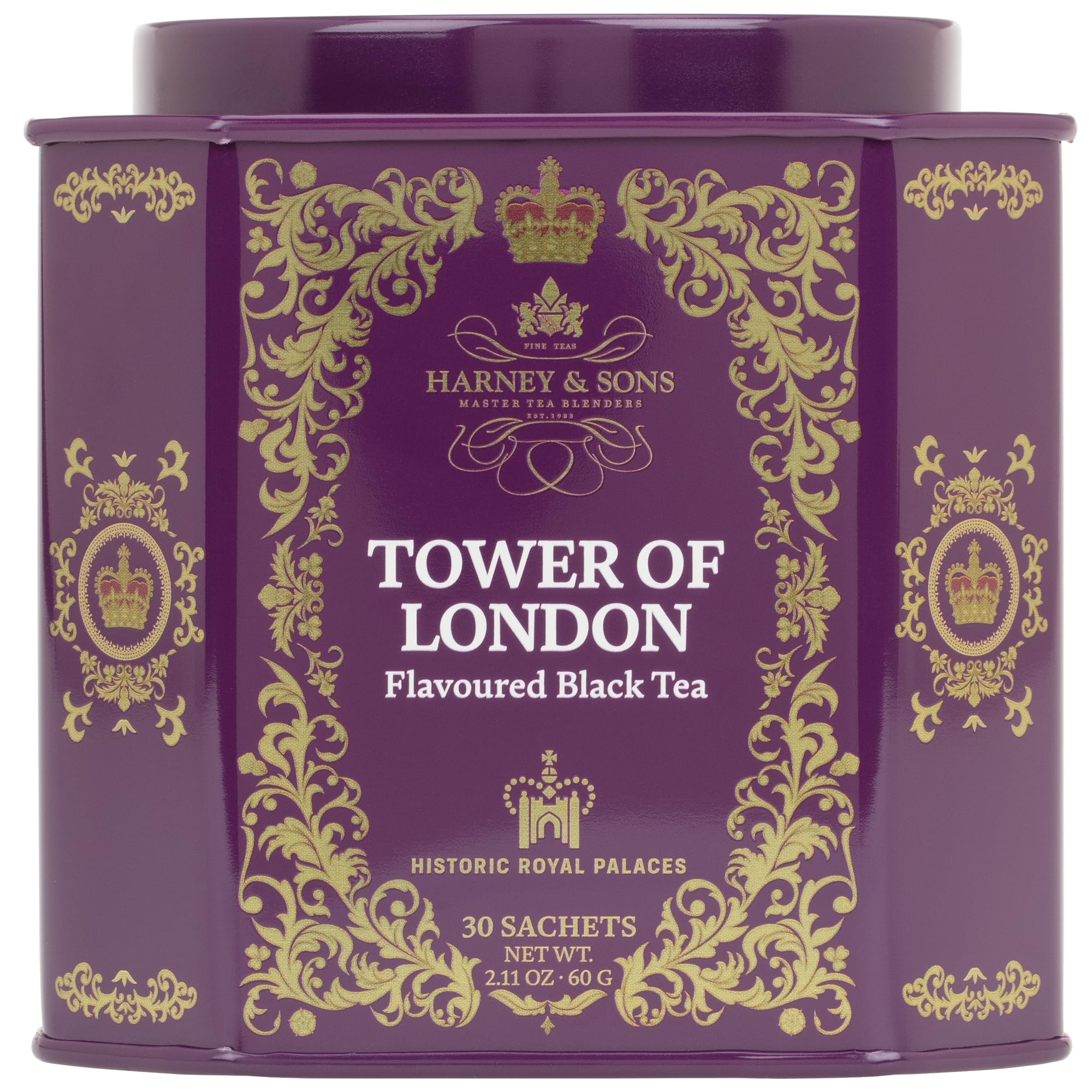 Harney & Sons, Tower of London Blend, A Fresh Black Tea Blend, 30 Sachets, 2.67 oz (75 g)