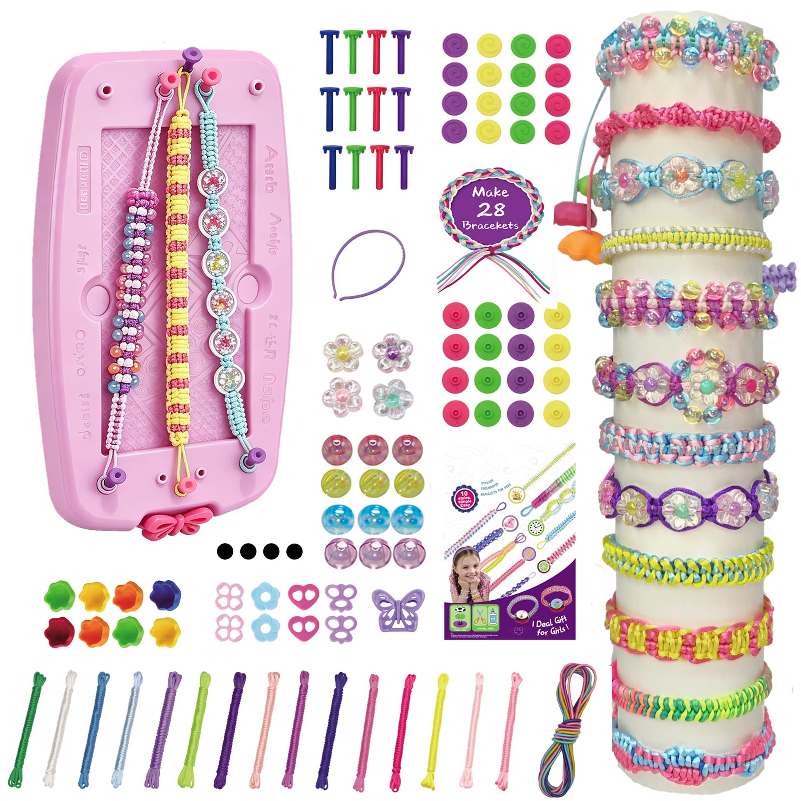 Goorder Gioielli Fabbricazione Kit per Bambini 6 a 12 Anni, Kit Fai Da Te Divertimenti Creativi Per Bambini e Adulti, Arti e Lavori Manuali, Regalo Natale per Ragazza 6 7 8 9 10 11 12 Anni