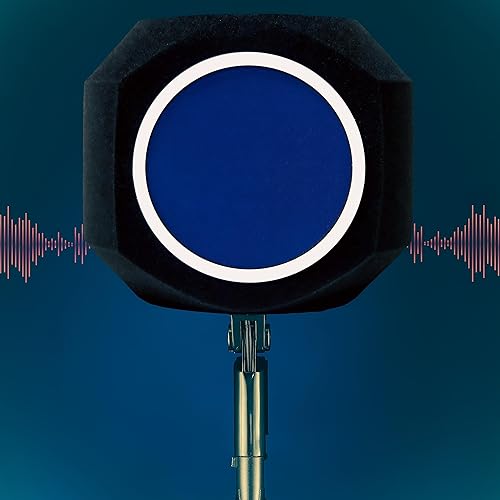 Miniatura 5 de Trademark Innovations Protector de micrófono Protector de aislamiento de filtro de micrófono para grabar música