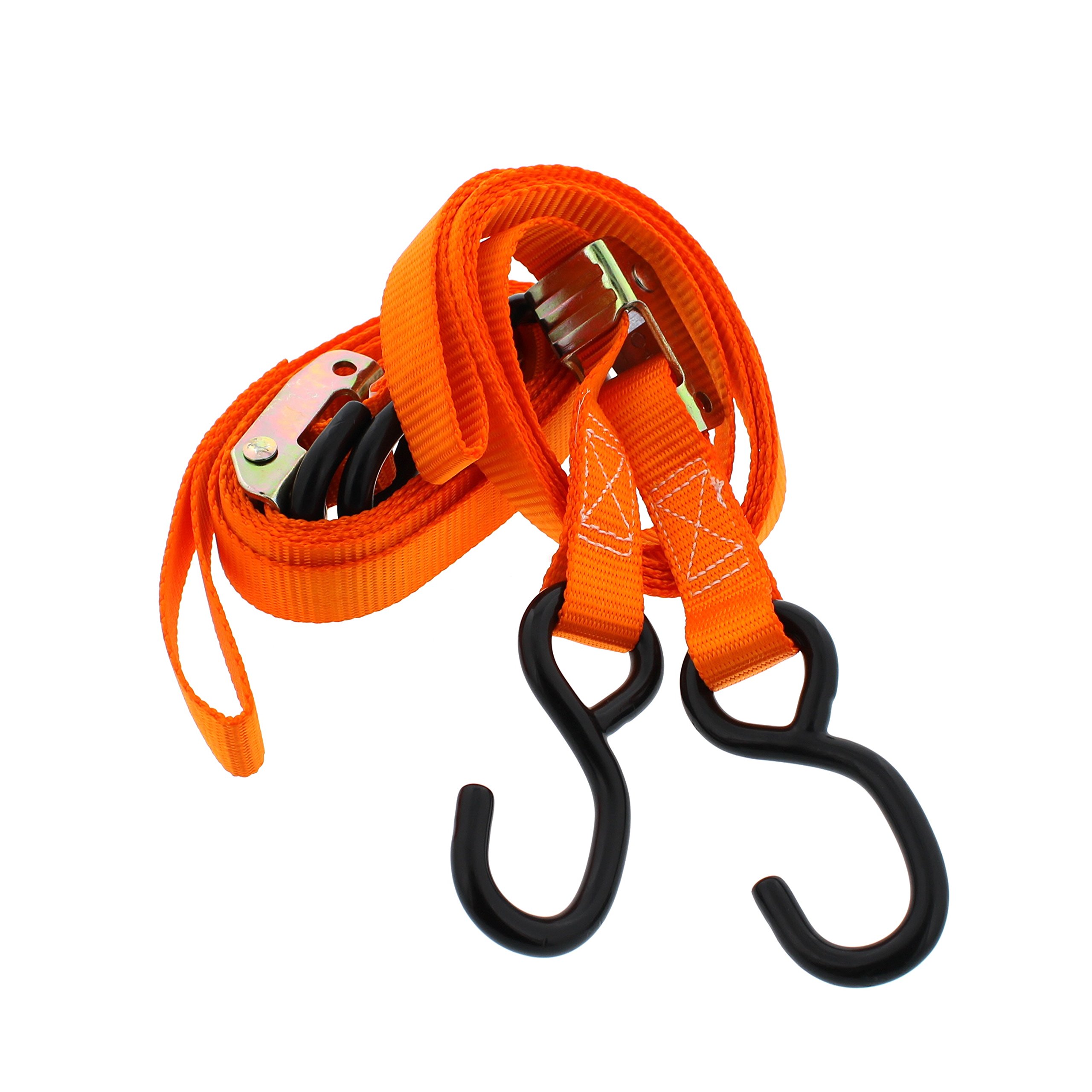 Race-Driven Cambuckle Tie Down Straps/ATV MX Motorcycle Dirtbike Strap/Orange