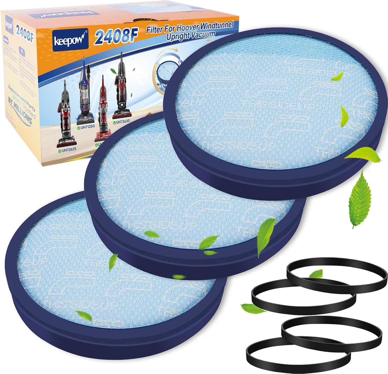 Vacuum Belt & Vacuum Filter for Hoover Windtunnel Vacuum Cleaner