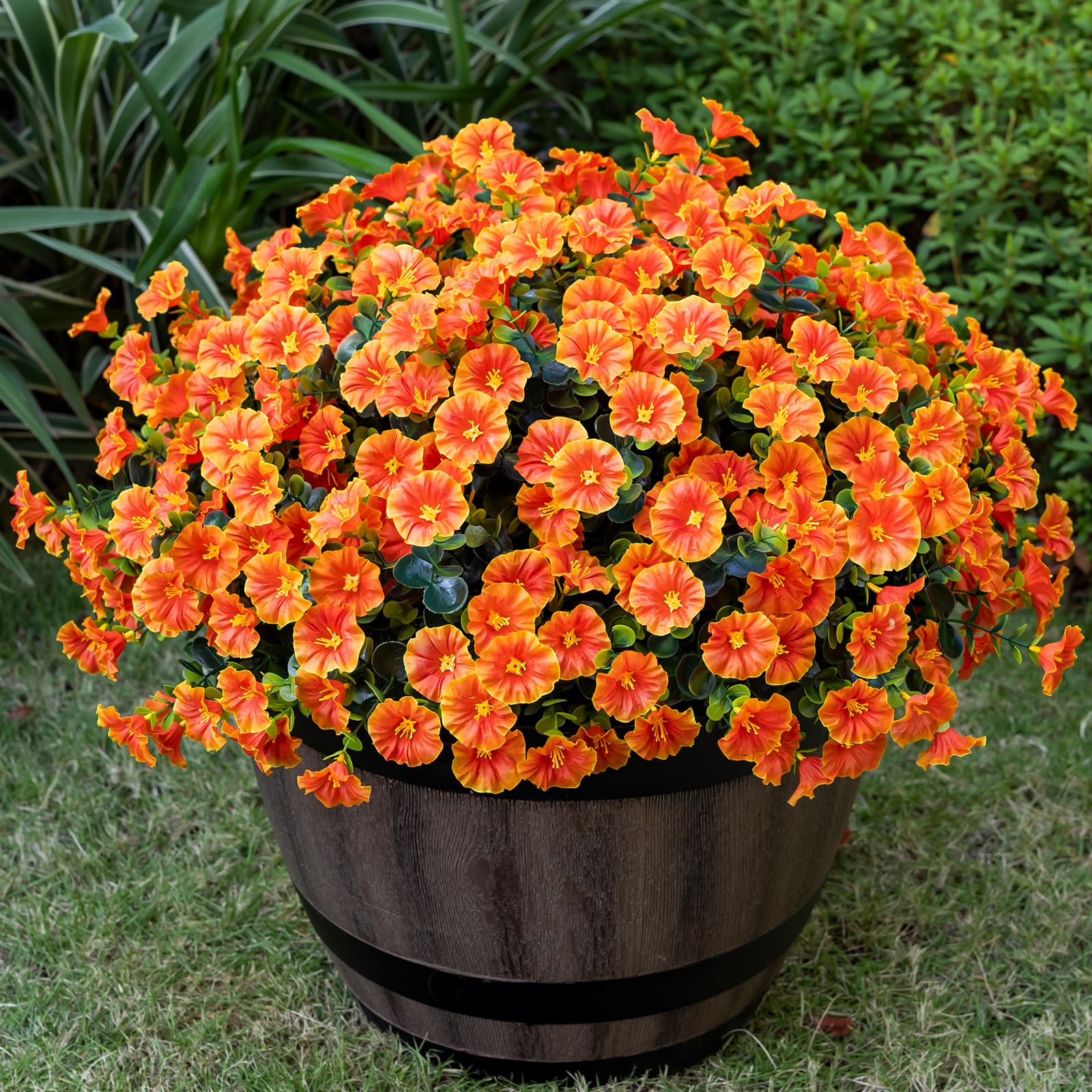 Nigirior Artificial Faux Flowers Orange