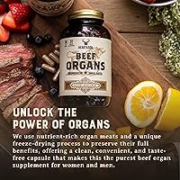 Vista 6 de HEART & SOIL – 100% Órganos de res alimentados con pasto y terminados de ganado regenerativo con hígado, corazón, riñón, páncreas y bazo
