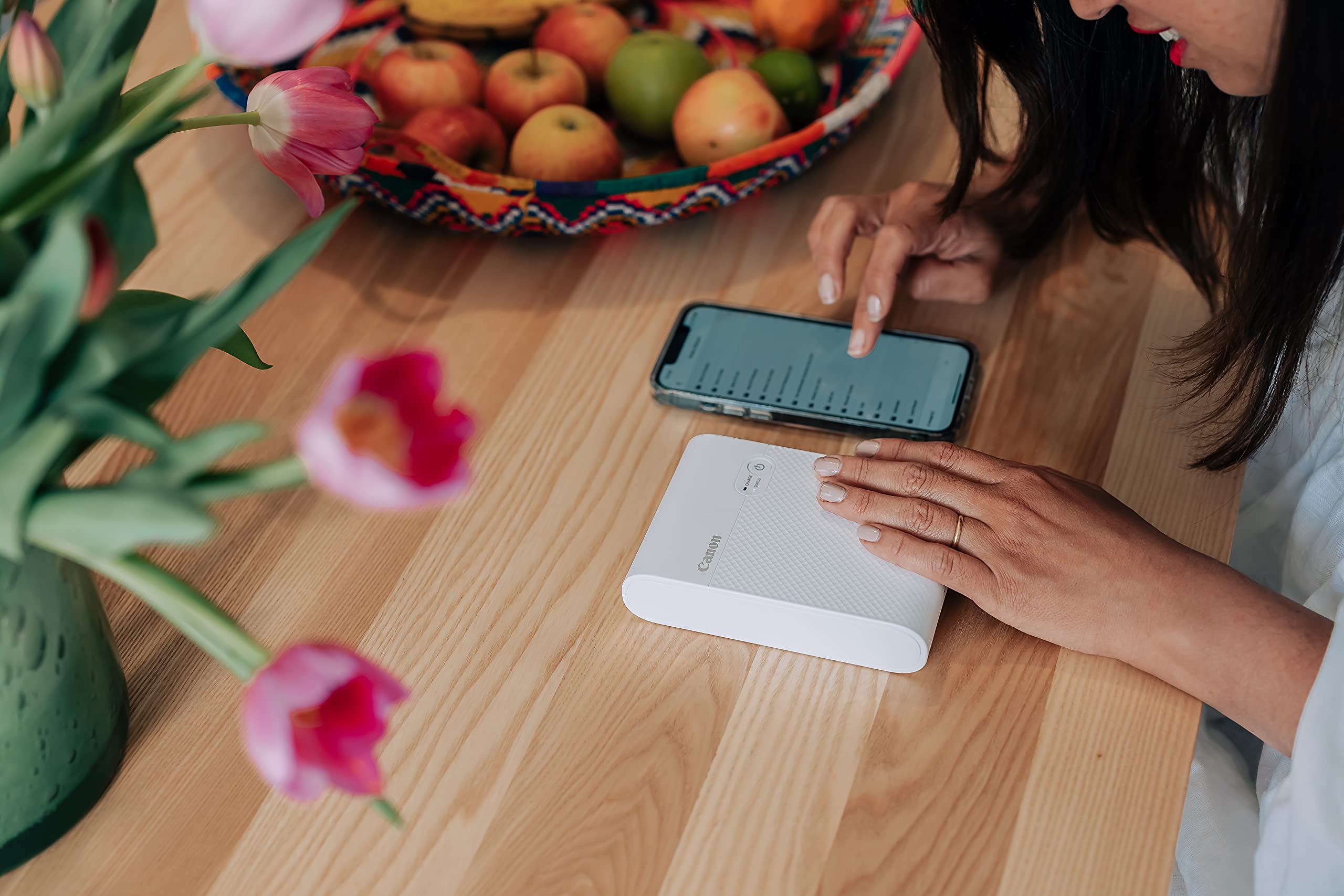 Canon SELPHY SQUARE QX10 Portable Colour Photo Wireless Printer (Mint