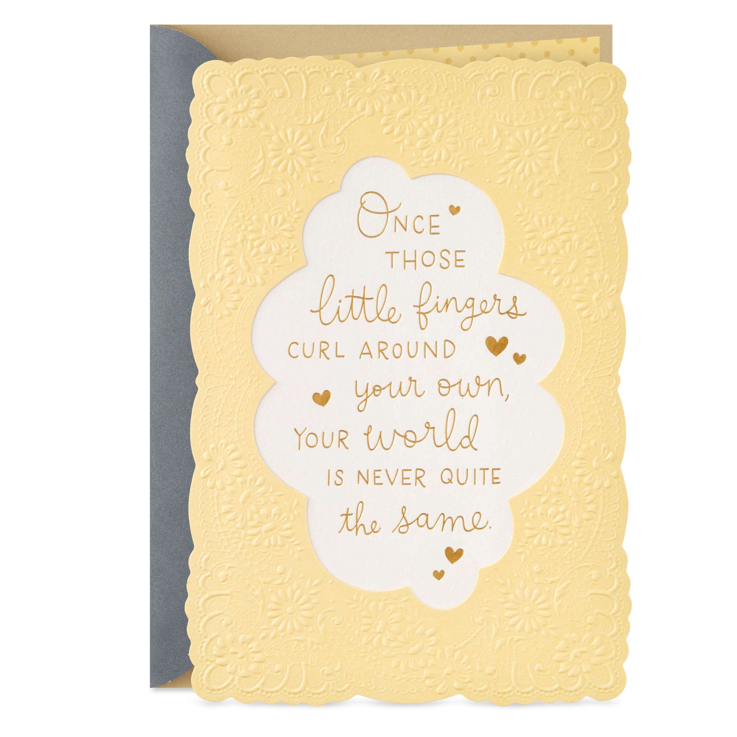 HallmarkBaby Shower Card for New Parents (World Is Never the Same) Welcome New Baby, Congratulations, Gender Reveal
