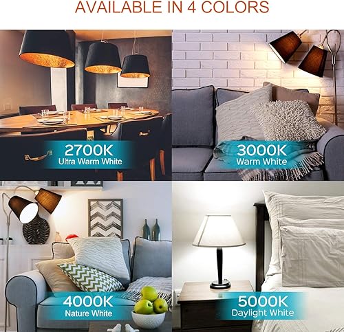 Miniatura 7 de YGS-Tech Iluminación LED empotrable de 2 pulgadas, luz Downlight regulable de 3 W (equivalente a halógeno de 35 W), CRI80, luz de techo blanca