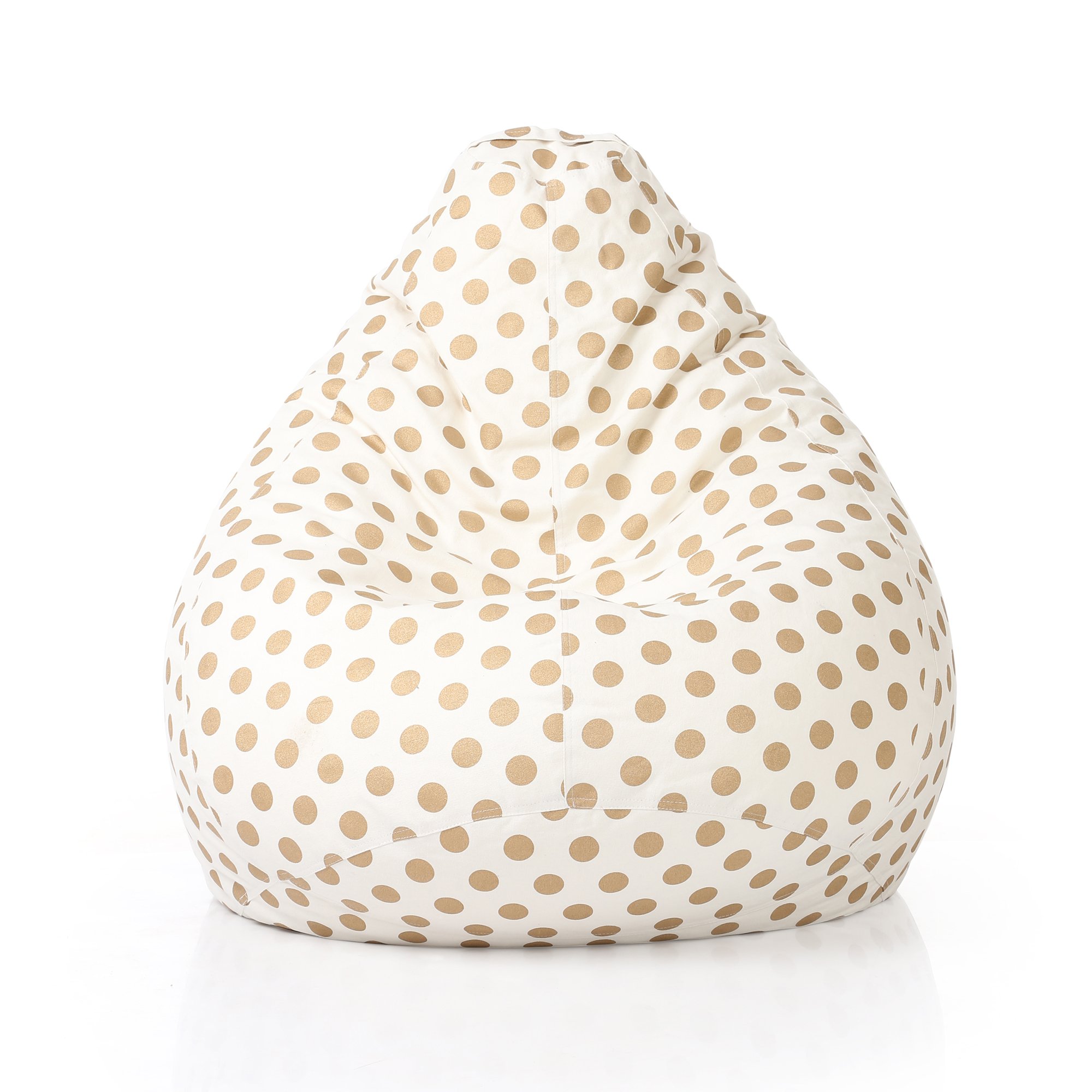 Style Homez Classic Cotton Canvas Polka Dots Printed Bean Bag XXXL Size Cover Only 4