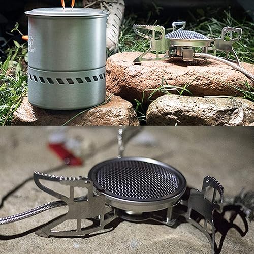 Miniatura 7 de Bulin - Estufa de camping resistente al viento, 3800 W5800 W6800 W, ligera, portátil, plegable, accesorios para exteriores, quemador ajustable, mini