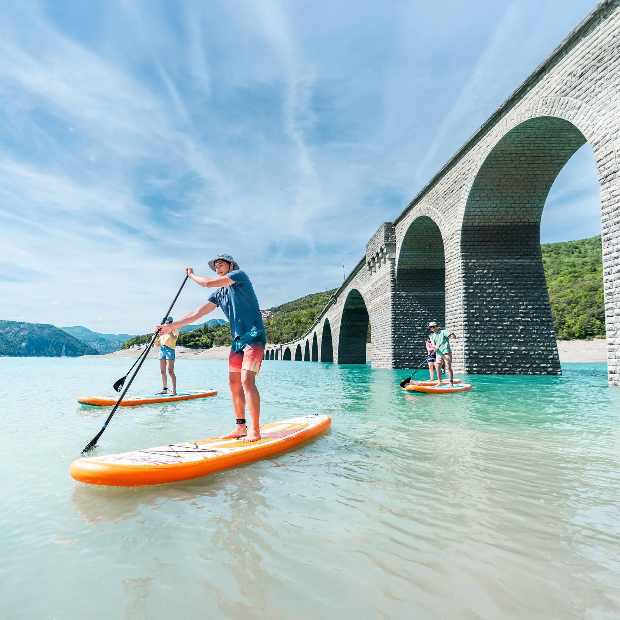 SUP Aqua Marina Pure Air Aufblasbares Stand Up Paddle Board | Surfboard für Einsteiger & Fortgeschrittene mit zubehör